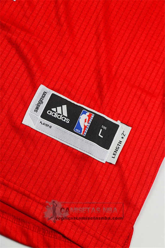 Camiseta Autentico Manga Corta Bulls Rose Rojo
